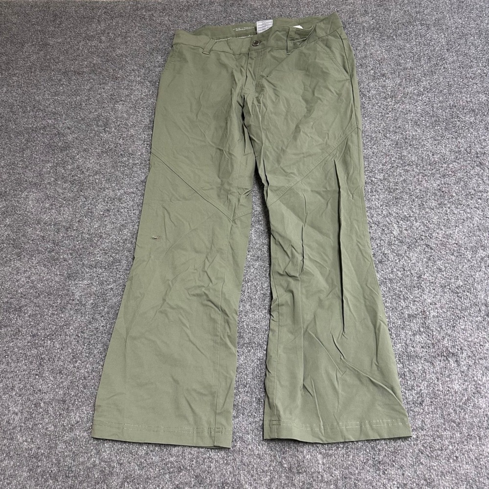 Columbia Pants Womens Size 12 Short Green Omni-Shield Stretch Hiking Outdoor